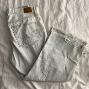 American Eagle Wide Leg Cropped Jeans - Sz 8